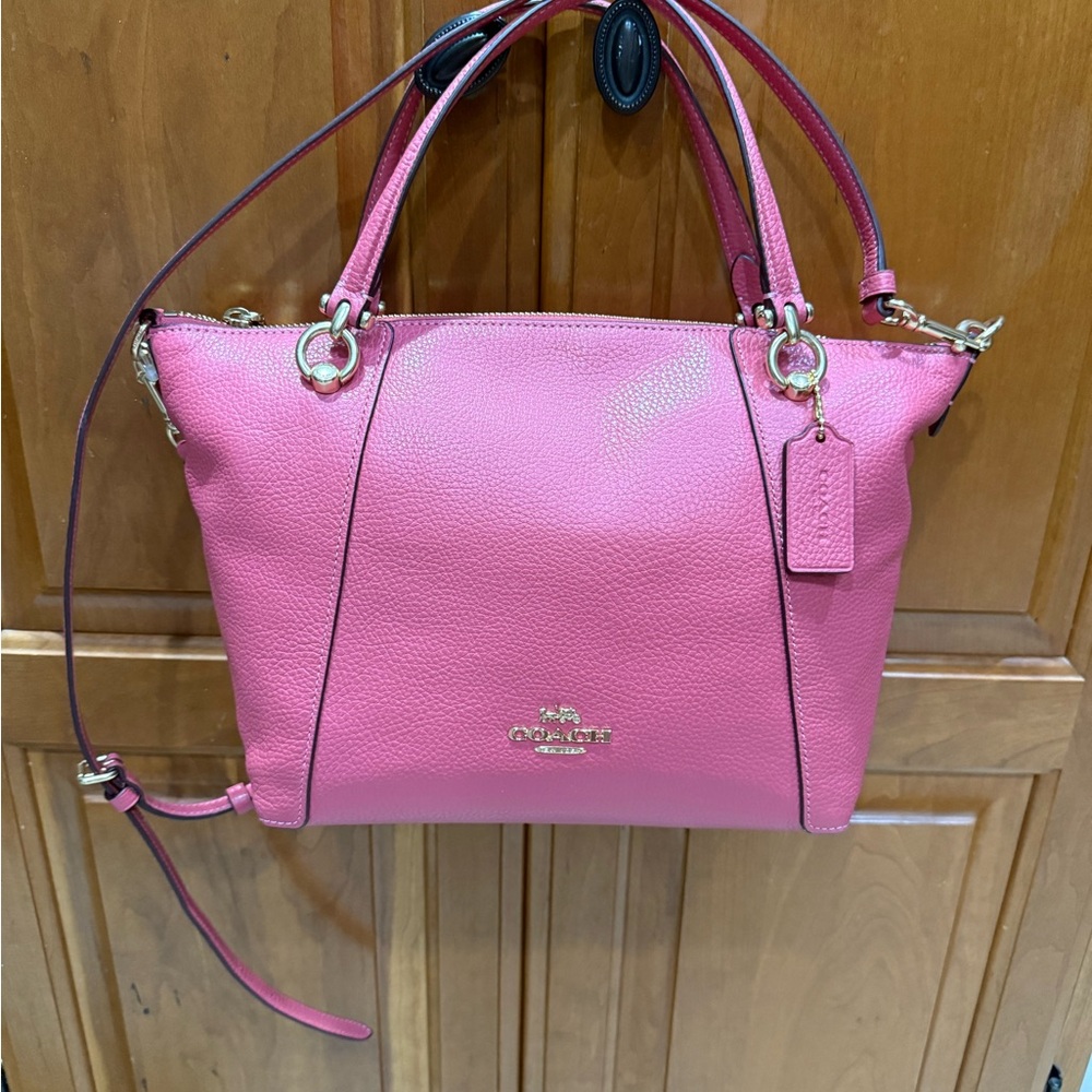 Coach Pink Pebbled Leather Purse